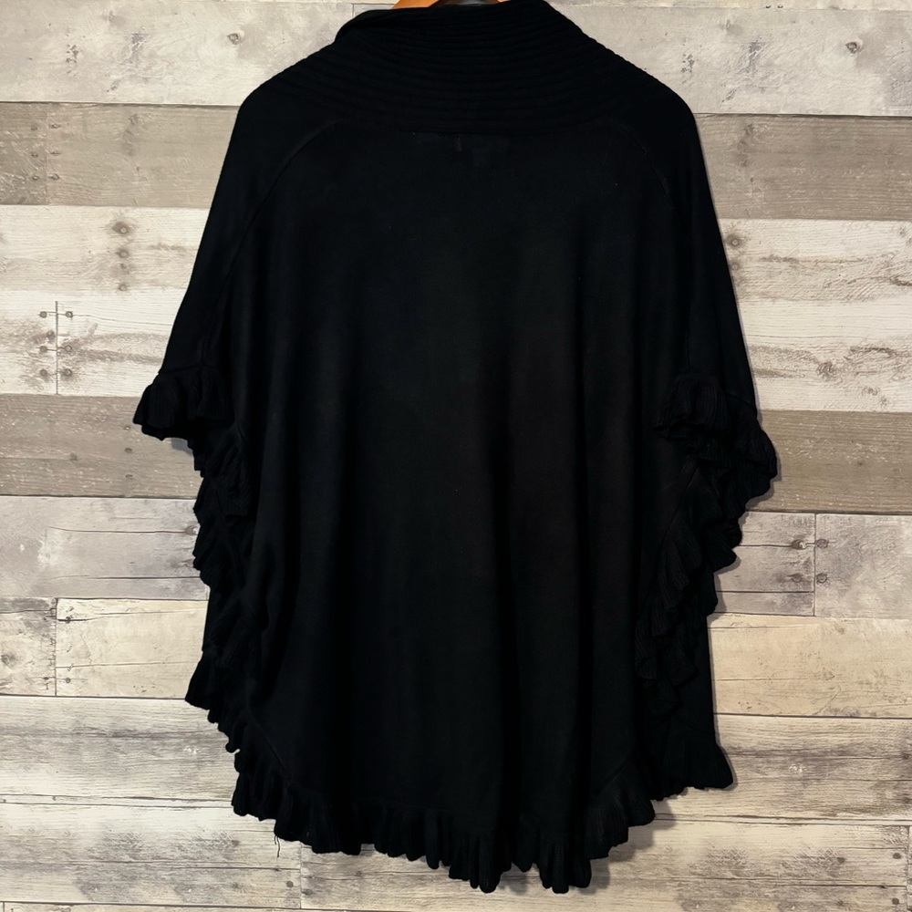 Nordstrom Joseph A Black Cardigan/Poncho - Size Medium - Picture 2 of 7